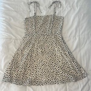SMALL black and white polka dot dress